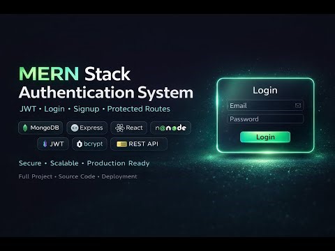 MERN Stack Authentication & Deployment (JWT) | Complete 3-Hour Project