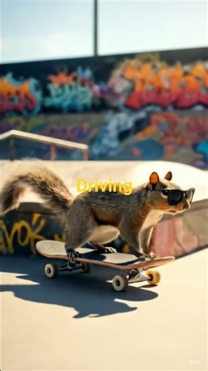 Cool Skateboard Cat 🐱🔥 | Funny & Stylish Cat Shorts** #funnycat #catvideos #viral