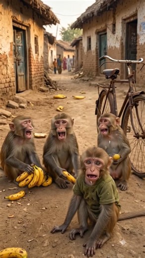 Monkey’s Painful Story💔#ai#monkey