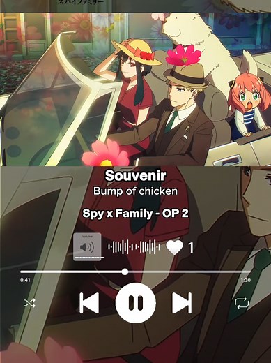 Spy x Family OP 2 - Souvenir by Bump of Chicken