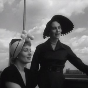 #OnThisDay 1950: Newsreel showed the newest fashions from head to foot. Now, where's BBC Archive's white bobble hat? More fashion archive here - https://www.bbc.co.uk/archive/fashion/zvss7nb | BBC Archive