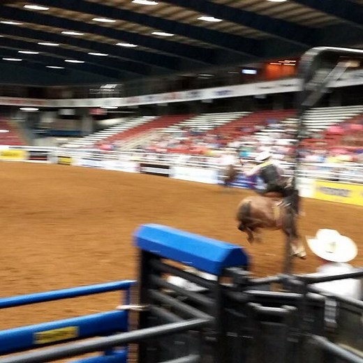 4.5K views · 24 reactions | Congratulations to Clint Hopping On winning the saddle bronc riding at the Mesquite Championship Rodeo with 55 points on United Pro Rodeo's Raise Your Glass! #RodeoChat #SaddleBroncSunday | The Rodeo Trail | Facebook