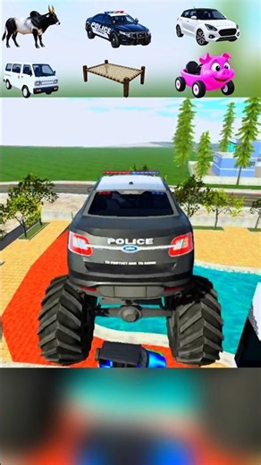 🛏️ Charpai vs police Car 🚓 vs Van vs Bull Cart 🐂 vs Swift 🚗🤯HIGHEST Water jump challenge! Who wins?😱