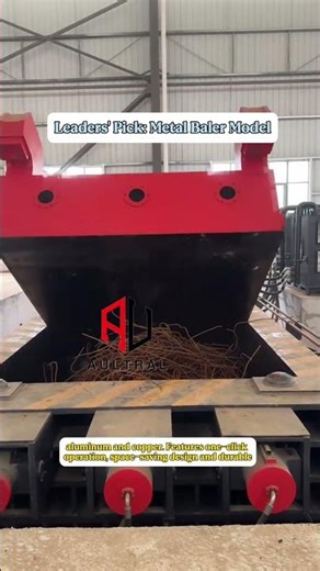 Scrap Metal Horizontal Baler Machine for Recycling Plants #recyclingmachine