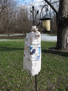 The Most Effective Squirrel Baffle Ever (and It Came Free With Your Birdseed)!