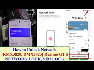 How to Unlock Network on Realme GT 5 RMX3820, RMX3823 - Realme GT5 unlock sim lock