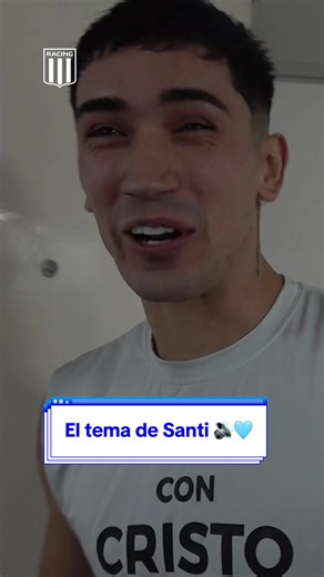 Festejo y música de Racing Club: Gol de Solari