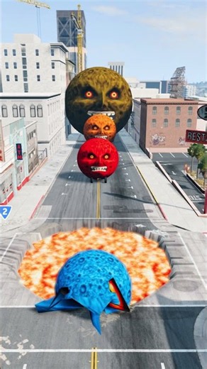 Giant Moon Car vs Tiny Moon Car – Who Survives? | BeamNG.drive #247