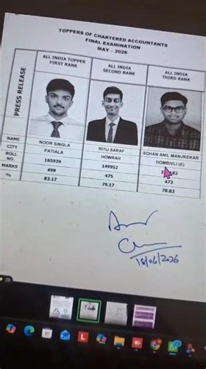 CA Final Result May 2026 Declared 🔥 Direct Link & Toppers List