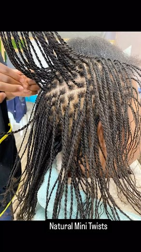 Mini Twists on natural hair, no extensions added. Great as a long term versatile protective style or to start micro- locs. You can undo these. Our team of stylists will share with you home care tips once installed. This look can also be achieved using the afrotwist braids. You can book on 0777879373 Avondale 0778435286 Strathaven. | Afrokink Hair & Beauty Salon | Facebook