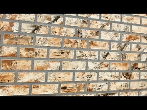 HOW TO MAKE A FAUX BRICK WALL