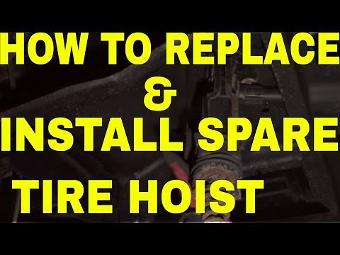 2004 CHEVY AVALANCHE HOW TO REPLACE AND INSTALL SPARE TIRE HOIST