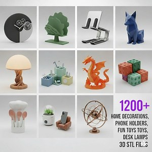 1200  Functional STL Files, Home & Decor STL Bundle Home Decor, Gadgets, Stands Holders More, 3D Printable Home Design Pack, Lifetime Access - Etsy