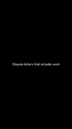 REVEALED: Dispute letters that actually work (2025)