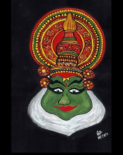 കേരളത്തിന്റെ തനിമ വിളിച്ചോതുന്ന കഥകളി രൂപം. My latest artwork is out now!