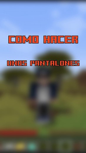 Como HACER unos PANTALONES en MINECRAFT #minecraft #minecrafttutorial #minecraftnoob