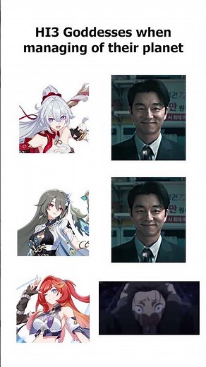 Honkai Impact 3 Goddesses with Their Planet #honkai3rd #honkaiimpact3 #hoyoverse