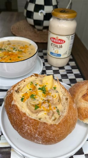 #ad Cozy winter nights call for simple-yet-amazing comfort food — and this Crockpot Creamy Italian Potato Soup gets all its rich, velvety flavor from Bertolli d’Italia Alfredo Sauce. Made in Italy with fresh cream, butter, and aged Italian cheeses, it turns an easy crockpot recipe into something warm, elevated, and so satisfying. Bring home the taste of real Italian cooking this season and make dinner spectacular with Bertolli. Shop Now @bertolli_us #crockpotrecipe #potatosoup | Melissajorealrec