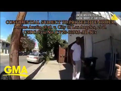Body camera footage released of Black man arrested while taking out trash l GMA