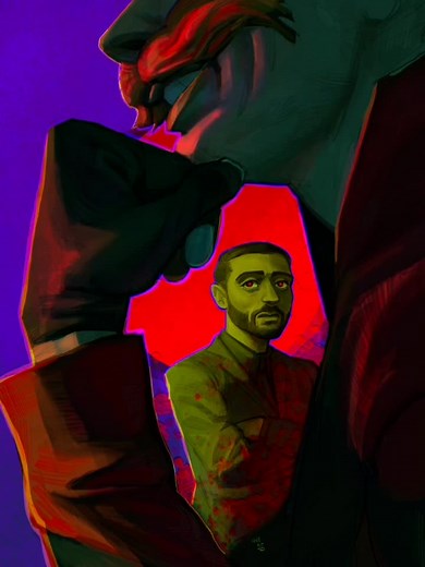 Sonic Movie Fanart: Speedpaint of Robotnik and Stone