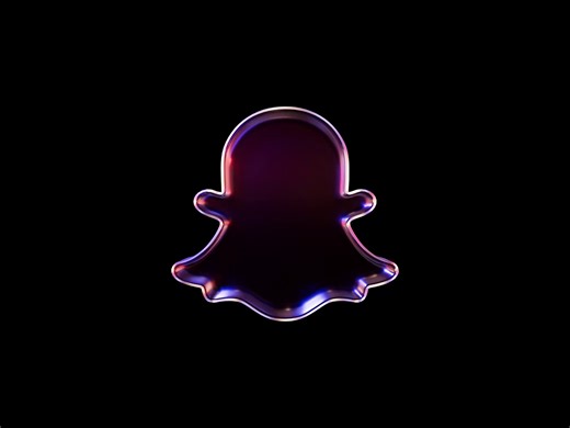 Snapchat 3d logo animation