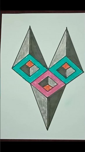How to draw cone shape on paper #cone #draw #diy