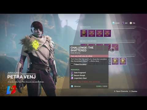 Destiny 2 CHALLENGE THE SHATTERED GUIDE - How to Complete Bounty and Find Toland