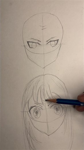 Anime Hair Basics | Improve Your Drawing Fast👩‍⚕️