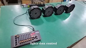 Stage Lights LED Par Lights for Parties, 36 LED Colorful Lights Indoor, 7 Working Modes Sound Activated with Remote Control, DMX DJ Uplighting for Club Disco Party Wedding Birthday Christmas (4 Packs)