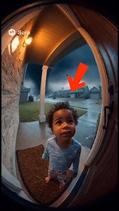 Baby Laughs at Tornado… Until MOM Runs Out Screaming ️Caught on Ring Cam  #reels #baby | No Ai | Facebook