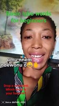 Start Speaking Igbo Today! Simple Words Every Beginner Must Know (Part 1)