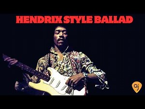 Jimi Hendrix Style Psychedelic Rock Ballad | Guitar Backing Track in F# Minor