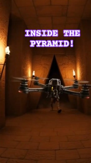 Drone Enters the Great Pyramid – Impossible POV! #4kvideo #4k #cinematic #viral #shorts #ai #fyp