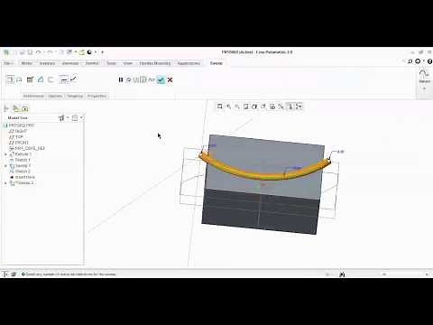 how to use sweep cut||creo||#sweep , #mechanicalengineering #3dmodeling #caddesign #cadmodeling