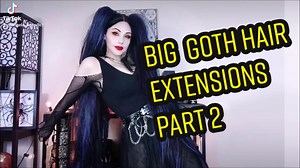 How To Make 90s Goth Hair Extensions Part 2: #goth #gothgirl #gothic #gothstyle #90s #90sthrowback