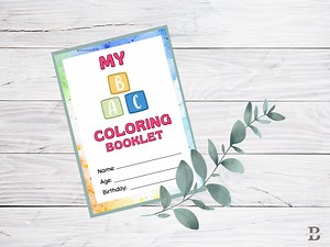 Livre de coloriage ABC – Apprenez l’anglais en vous amusant | PDF de 53 pages à télécharger instantanément / École / Matériel pédagogique