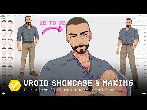 ☆Luke ☆ 3D Virtual Avatar | VRoid 3D Model Making【#VRoid Studio Speedsculpt】