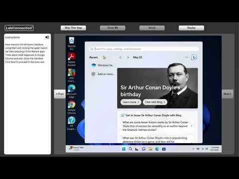 Simulation 1-1: Configure Microsoft Windows Sandbox