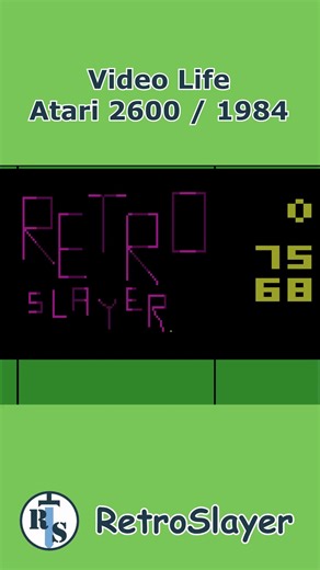 13K views · 124 reactions | Mesmerized by Video Life on Atari 2600, a rare cart turning Conway's Game of Life into hypnotic pixel evolution. Retro zen on your TV. #VideoLife #Atari2600 #RetroGaming | Retro Slayer | Facebook