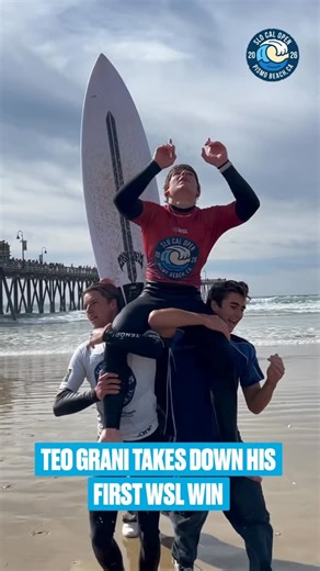 World Surf League Qualifying Series on Instagram: "Congratulations, @teogalegrani! 2026 @slocal Open Pismo Beach Pro Junior winner @pismobeachca @bestwestern"