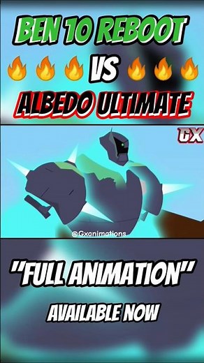Ben 10 Reboot VS Albedo Ultimate#animation #ben10 #ben10omniverse #ben10alienforce #sticknodes #edit