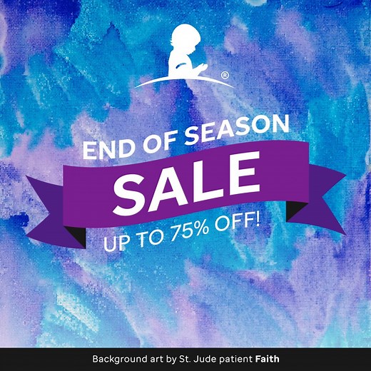 📢 Check out our end of season sale! Visit https://bit.ly/3cBFEfx to see all the items on sale and make a purchase to support our mission. 💫 | St. Jude Children's Research Hospital
