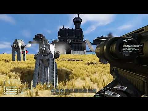 Space Engineers - Full clip of drop pod base assault