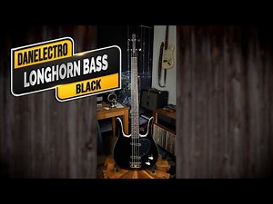Danelectro NEW Longhorn Bass in Black - VGW