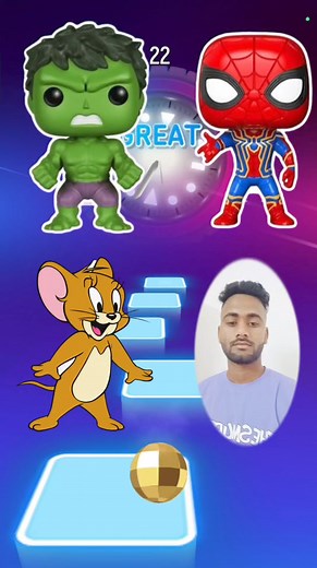 Lego Hulk vs Funko Pop Marvel vs Tom and Jerry X Coffin Dance Tiles Hop Edm Rush #tileshop #tomandjerry | Hip Hop Gamer