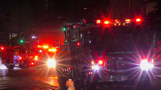 LAFD Task Force 27 & Plug Buggy 27 Responding