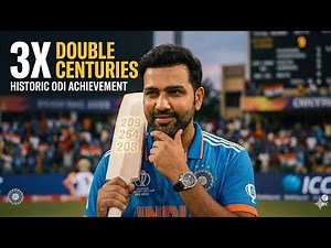 Rohit Sharma's Three Double Centuries in ODIs: A Historic Achievement