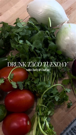 2 drunk chefs in the kitchen so you know the food 🔥 #fypシ #tacotuseday #chef