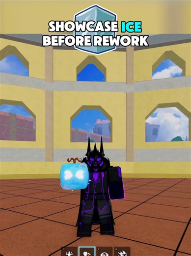 Showcasing Ice Before the Rework in Blox Fruits