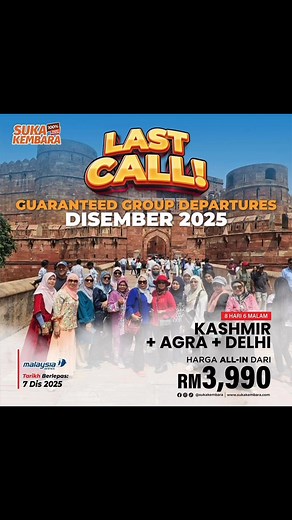 Pakej Halal Muslim Kashmir Taj Mahal | Rosmadi Shakri | Facebook